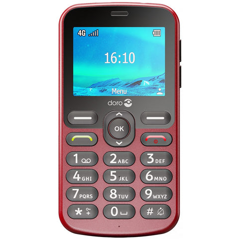 Telefono movil doro 1880 red - 2.4pulgadas - 4g - color rojo