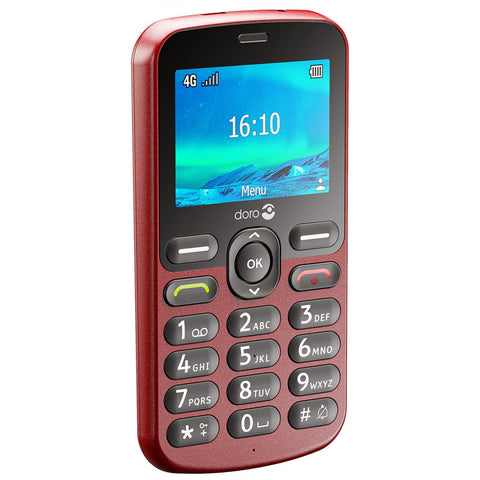 Telefono movil doro 1880 red - 2.4pulgadas - 4g - color rojo