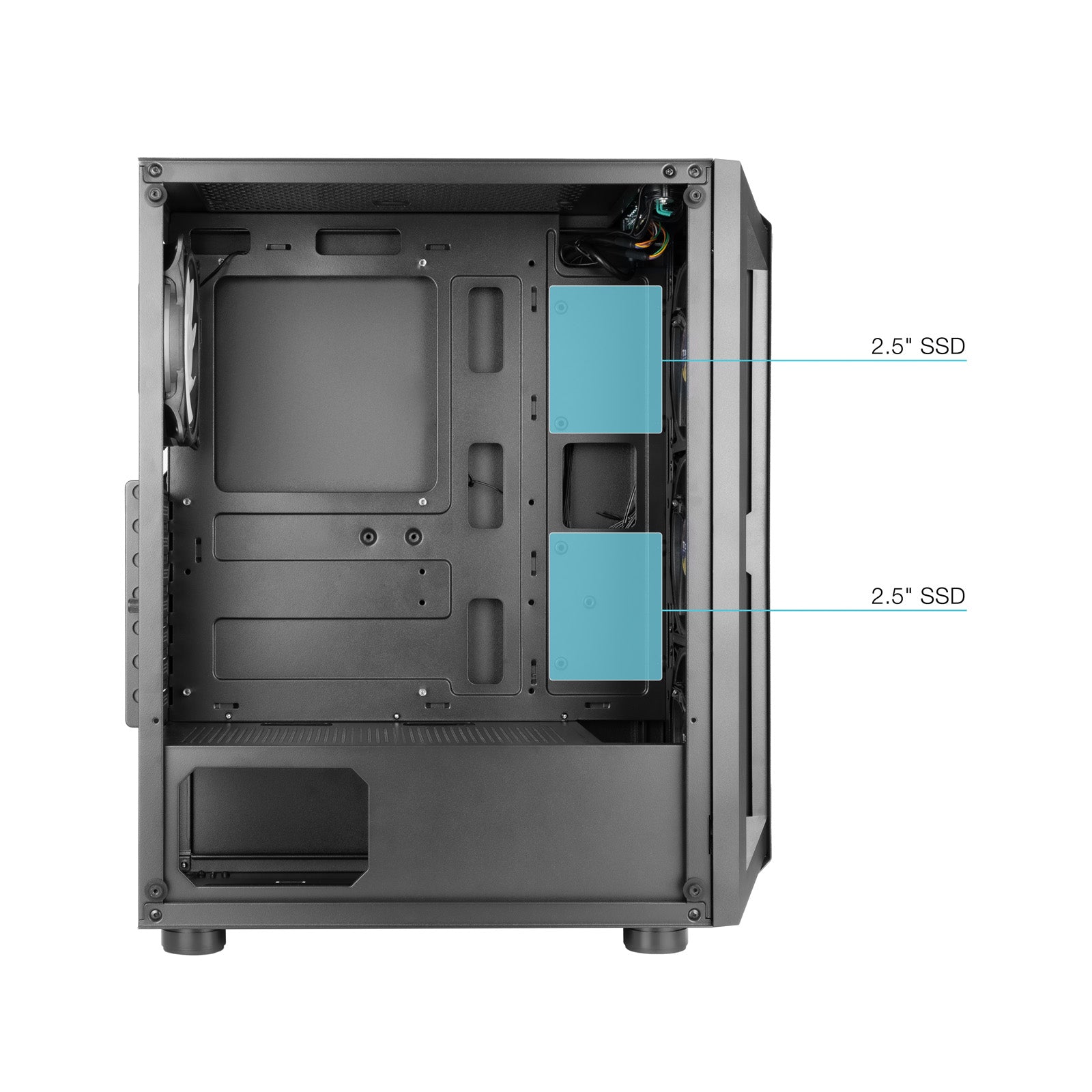 Caja semitorre gaming tooq tqgcc101 - b ragnarok negra