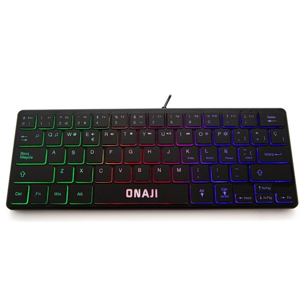 Teclado gaming onaji kii rgb