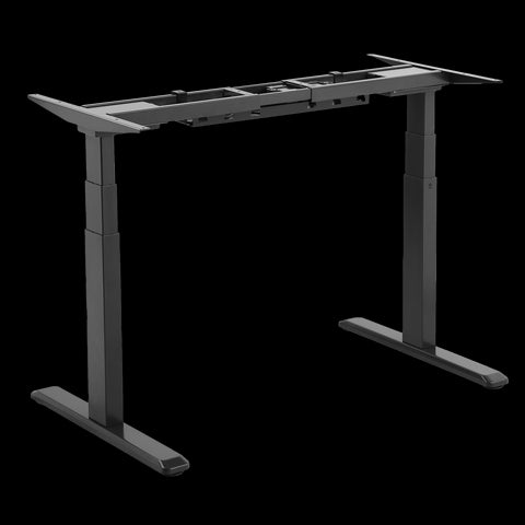 Signa estructura ajustable para escritorio doble motor y 3 segmentos negra