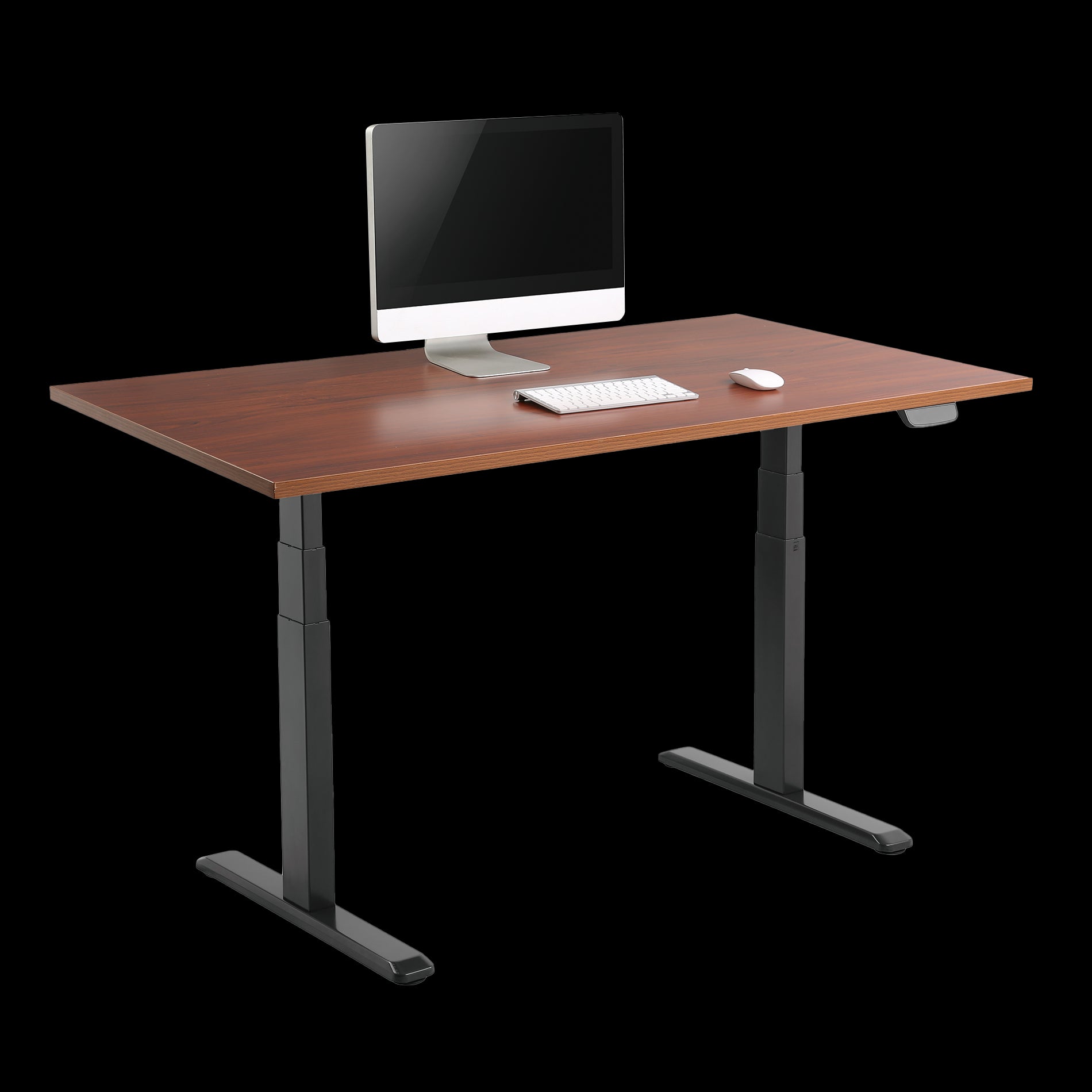 Signa estructura ajustable para escritorio doble motor y 3 segmentos negra