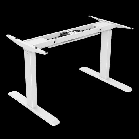 Signa estructura ajustable para escritorio doble motor y 3 segmentos blanca