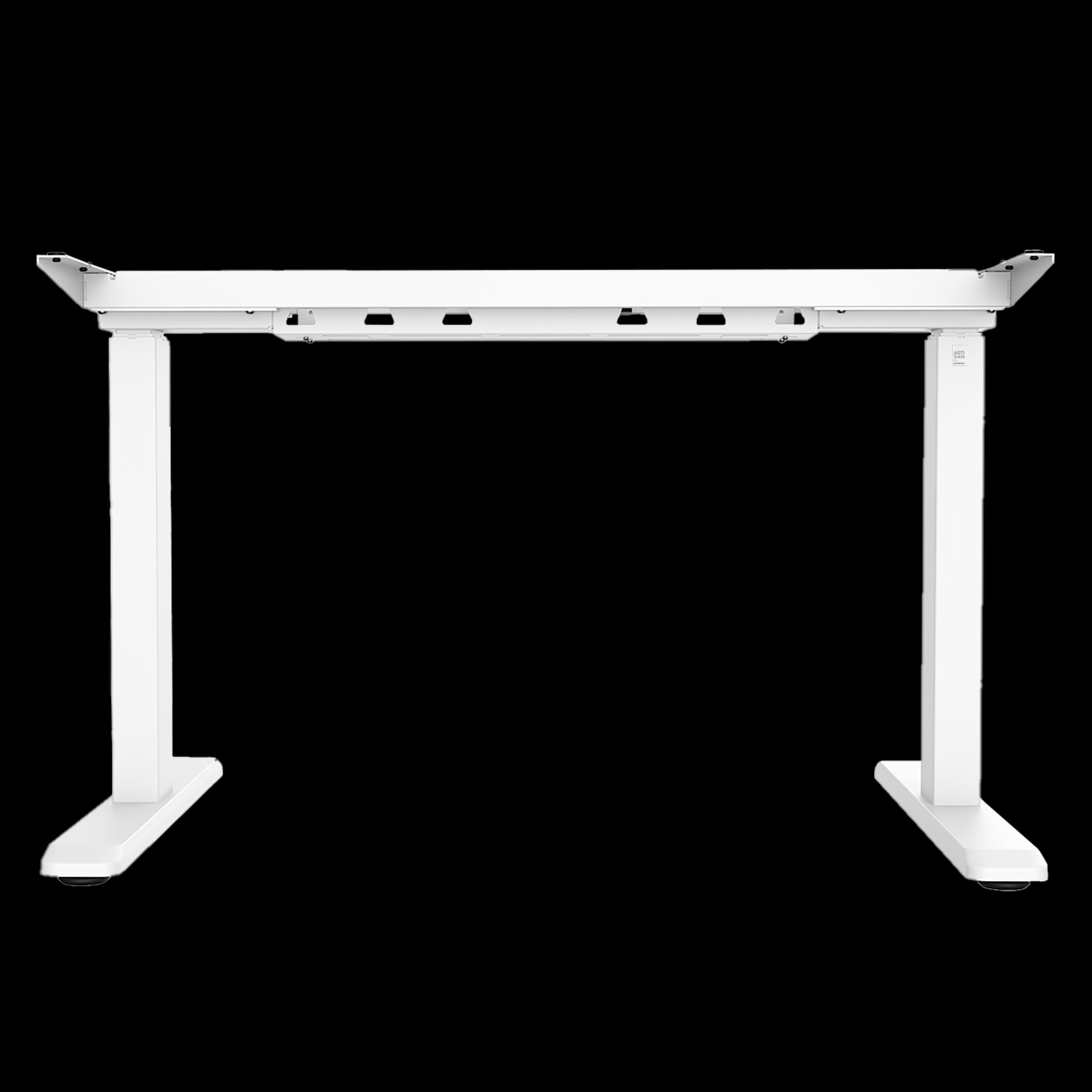 Signa estructura ajustable para escritorio doble motor y 3 segmentos blanca