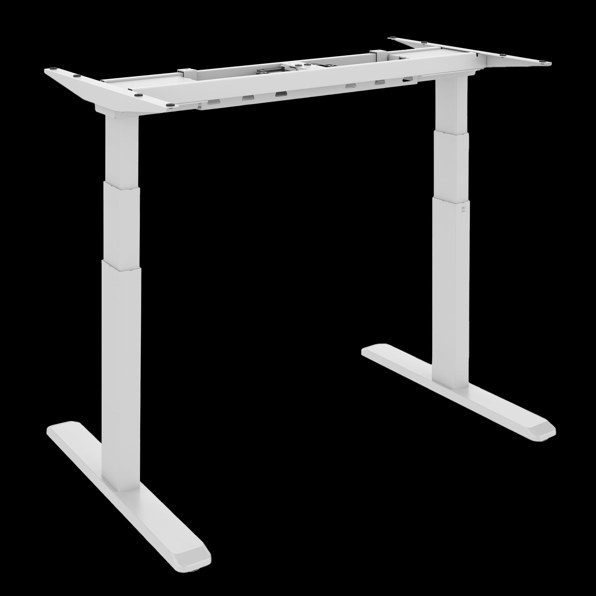 Signa estructura ajustable para escritorio doble motor y 3 segmentos blanca