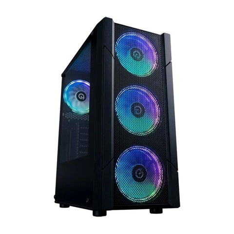 Caja ordenador gaming hiditec v30m atx argb cristal templado negro