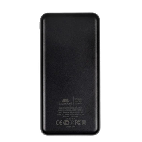 Powerbank rivacase va2572 qc - pd 20000mah usb tipo a - usb tipo c - micro usb