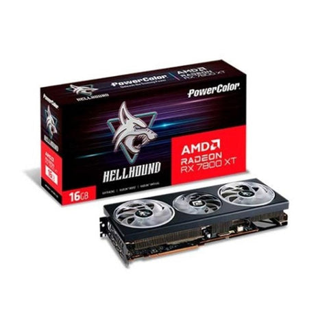 Tarjeta grafica powercolor amd radeon rx 7800 xt hellhound 16gb gddr6