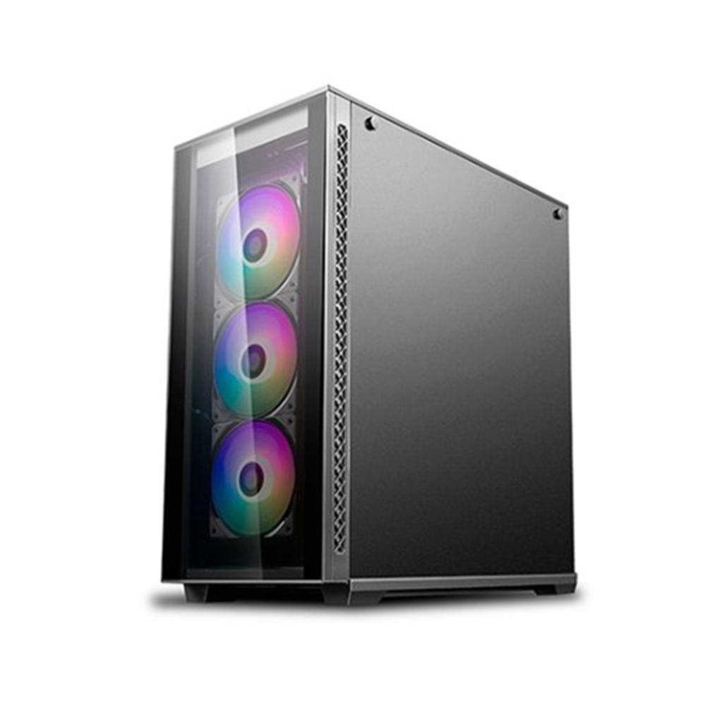 Caja ordenador gaming deepcool matrexx 70 3f e - atx cristal templado negro