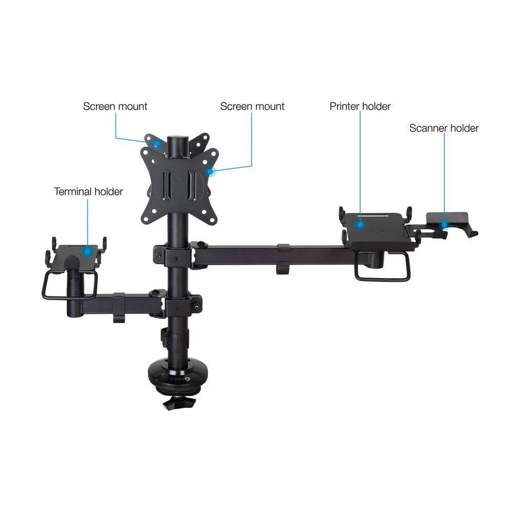 Soporte mesa tooq hasta 32pulgadas vesa 100 x 100 max 9kg - brazo