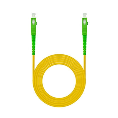 Latiguillo cable fibra optica mono nanocable sc - apc lszh amarillo 5m