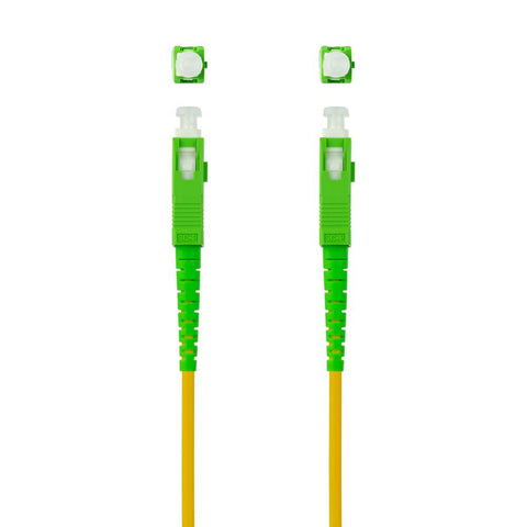 Latiguillo cable fibra optica mono nanocable sc - apc lszh amarillo 5m