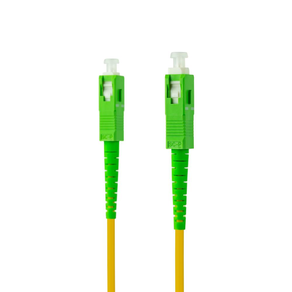 Latiguillo cable fibra optica mono nanocable sc - apc lszh amarillo 5m