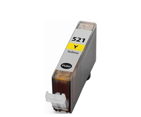 Cartucho de tinta compatible dayma canon cli521 amarillo