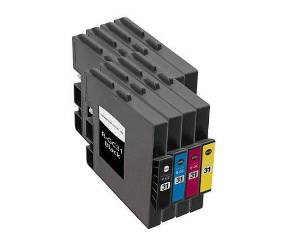 Cartucho de tinta compatible dayma ricoh gc31 negro gel