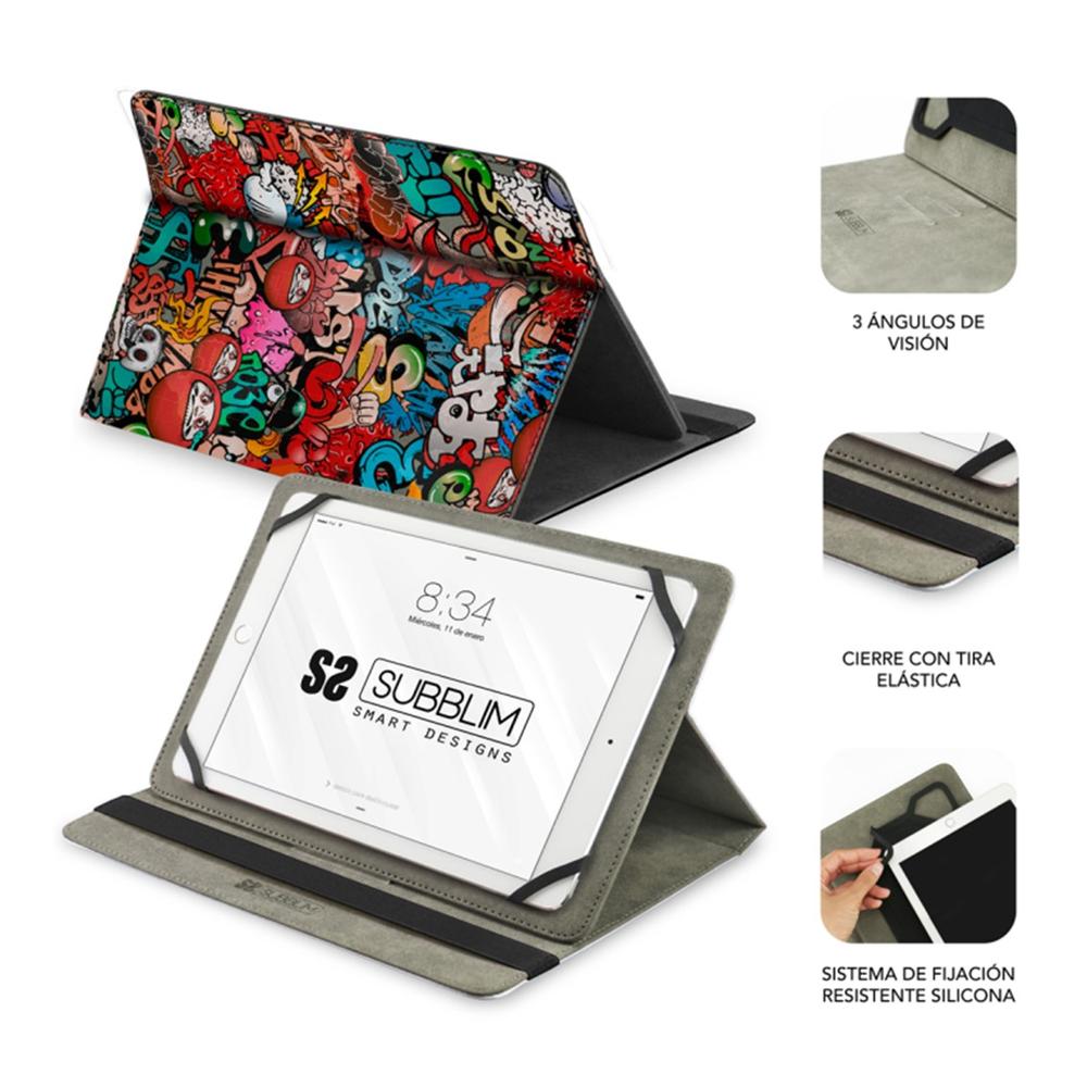 Funda subblim trendy case para tablet 10.1pulgadas graffiti