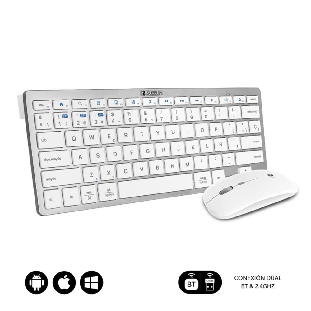 Teclado + raton subblim subkbc - oco010 inalambrico