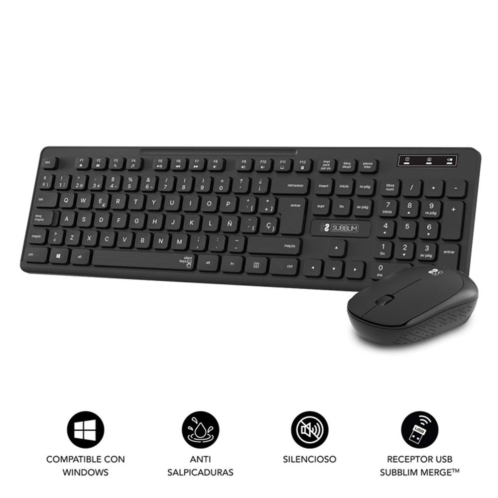 Teclado + raton subblim subkbc - cssw10 inalambrico