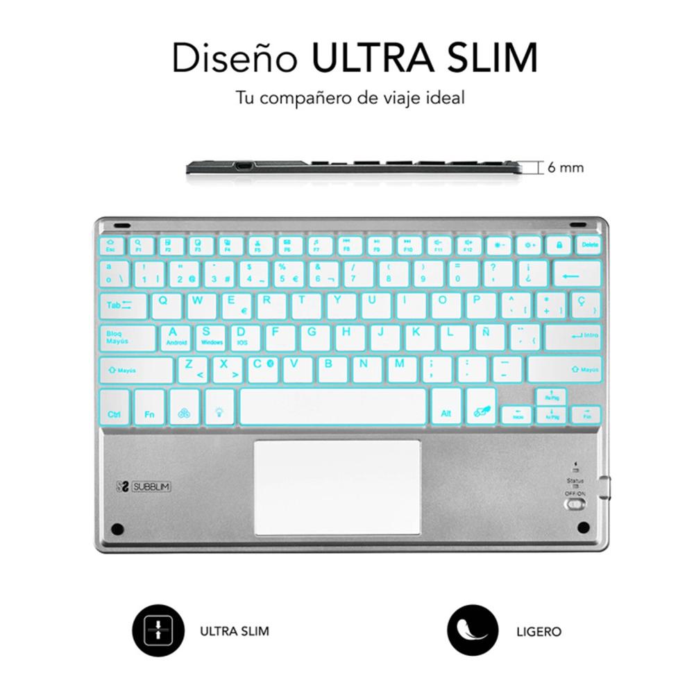 Teclado tablet subblim sub - kbt - smbt50 inalambrico