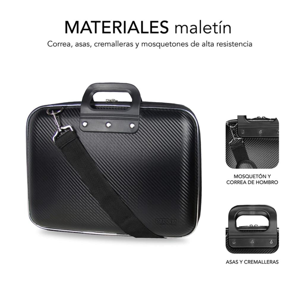 Maletin subblim eva para portatil 13.3pulgadas negro