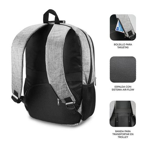 Mochila subblim urban lock para portatil 16pulgadas gris