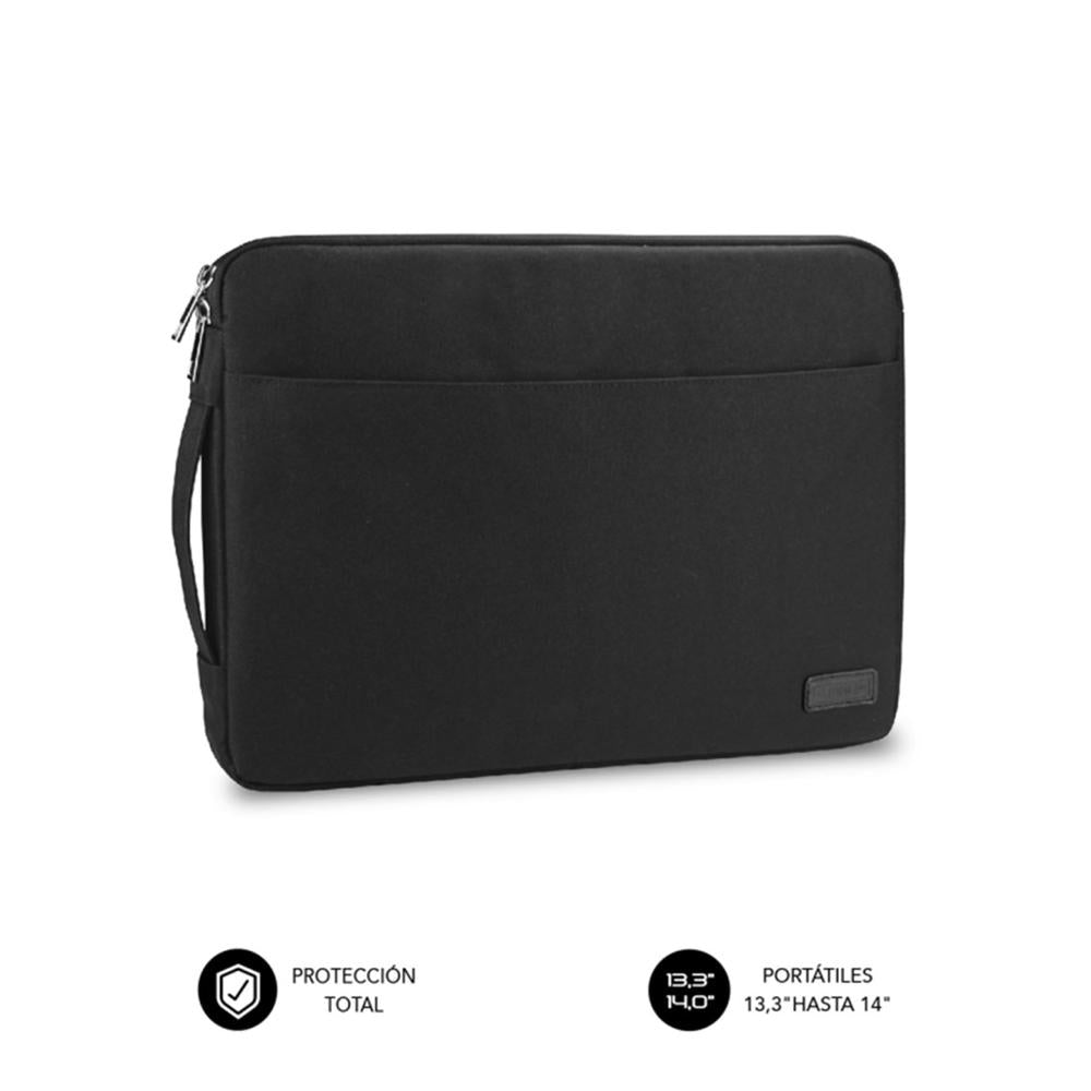 Funda subblim urban laptop sleeve para portatil 13.3pulgadas - 14pulgadas negro