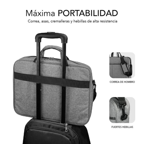 Maletin subblim elite para portatil 13.3pulgadas - 14pulgadas gris