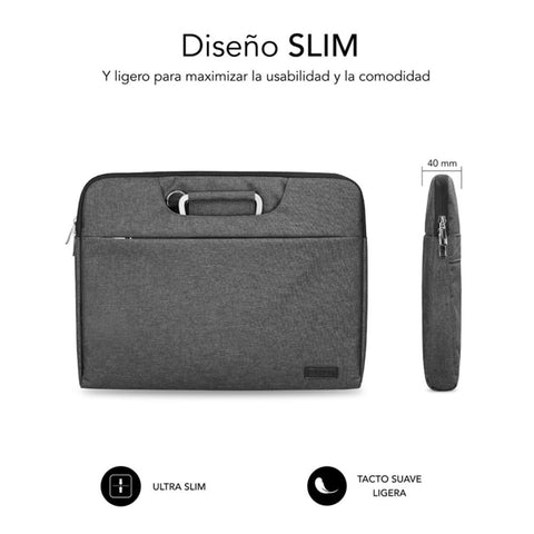 Funda subblim business laptop sleeve para portatil 15.6pulgadas gris