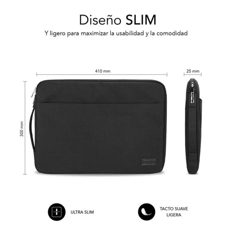 Funda subblim urban laptop sleeve para portatil 15.6pulgadas negro