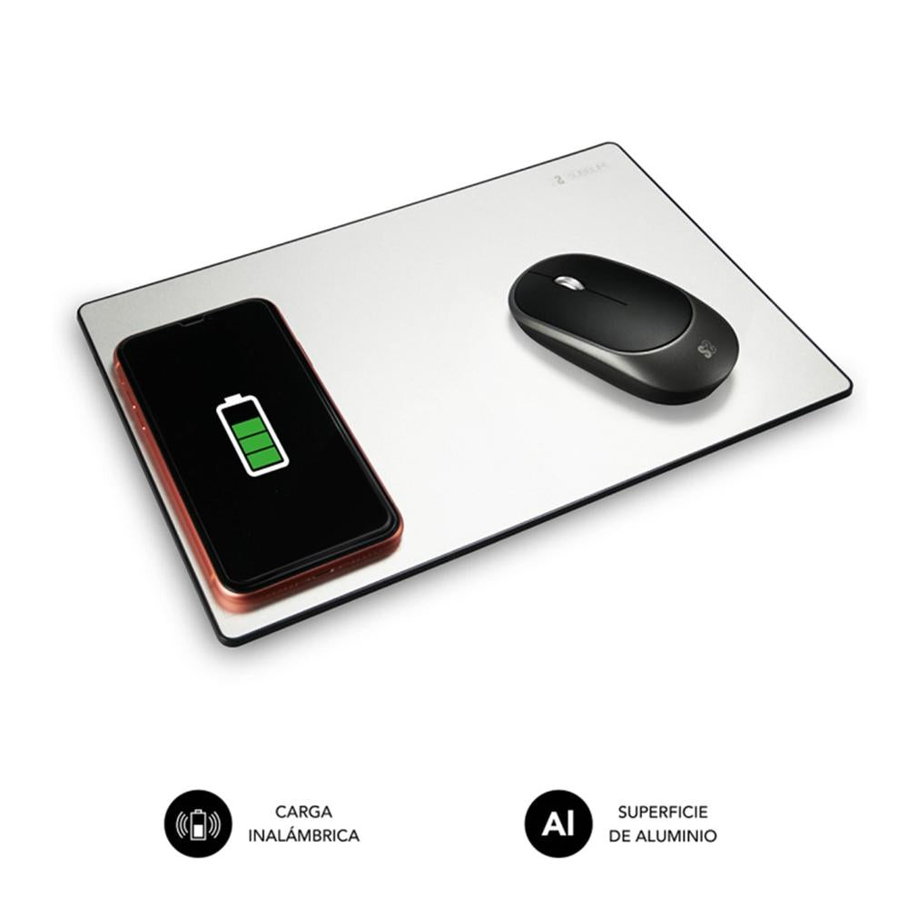 Alfombrilla cargador subblim mousepad wireless charger 10w