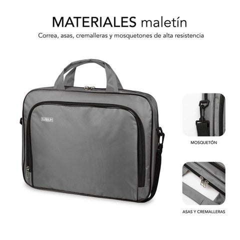 Maletin subblim oxford para portatil 15.4pulgadas - 16pulgadas gris