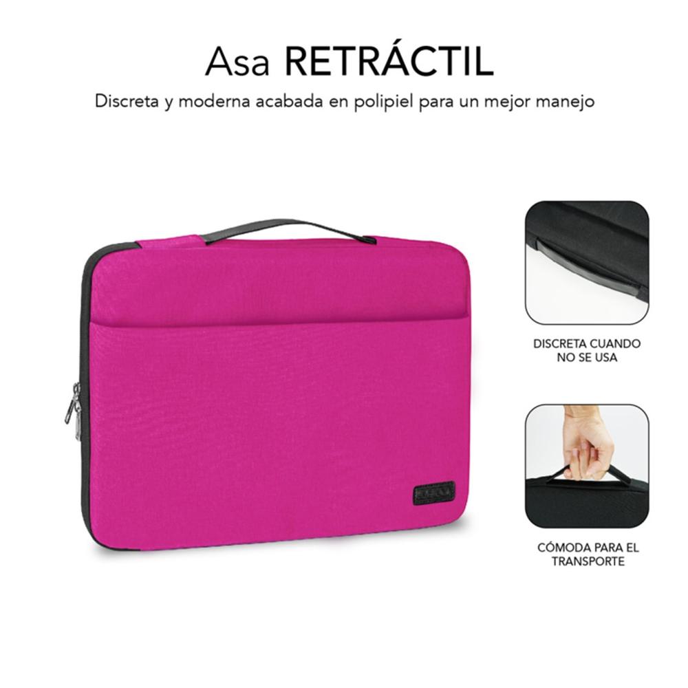 Funda subblim elegant laptop sleeve para portatil 13.3pulgadas - 14pulgadas rosa