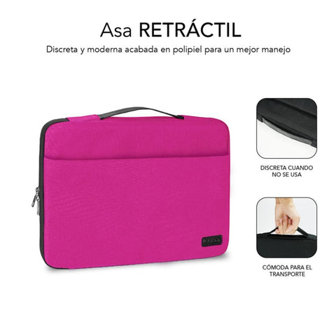 Funda subblim elegant laptop sleeve para portatil 13.3pulgadas - 14pulgadas rosa