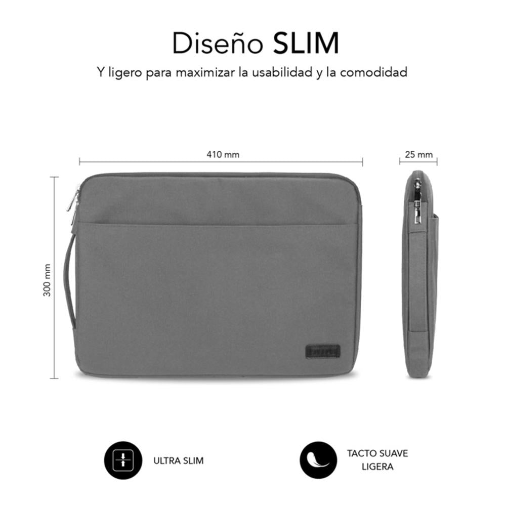 Funda subblim urban laptop sleeve para portatil 15.6pulgadas gris