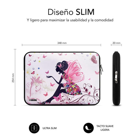 Funda subblim trendy sleeve para portatil 13.3pulgadas - 14pulgadas neo hada