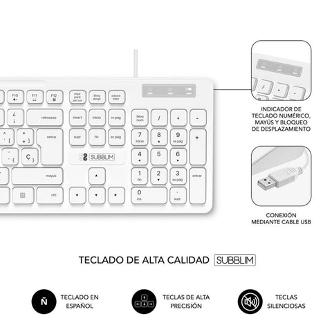 Teclado + raton subblim subkbc - cssk02