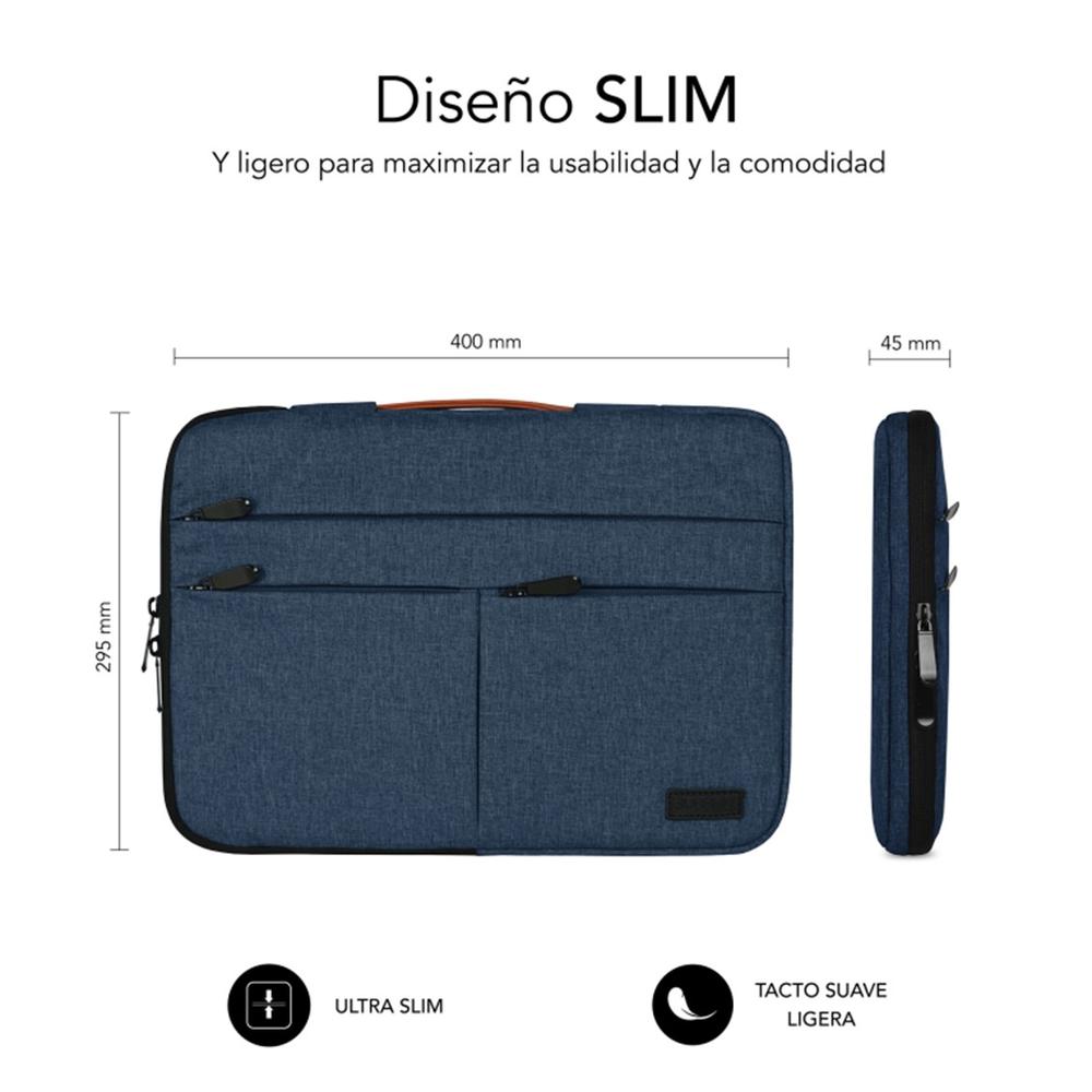 Funda subblim air padding 360 sleeve para portatil 15.6pulgadas azul