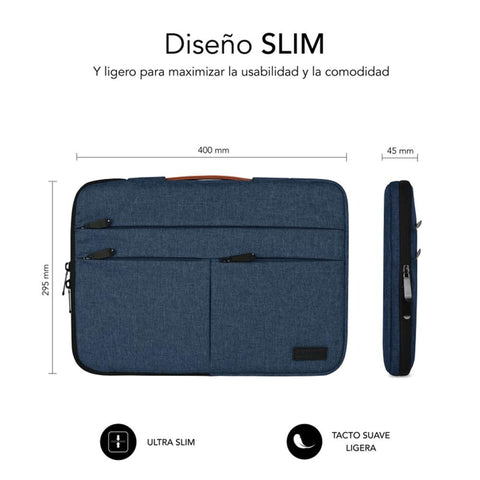 Funda subblim air padding 360 sleeve para portatil 15.6pulgadas azul