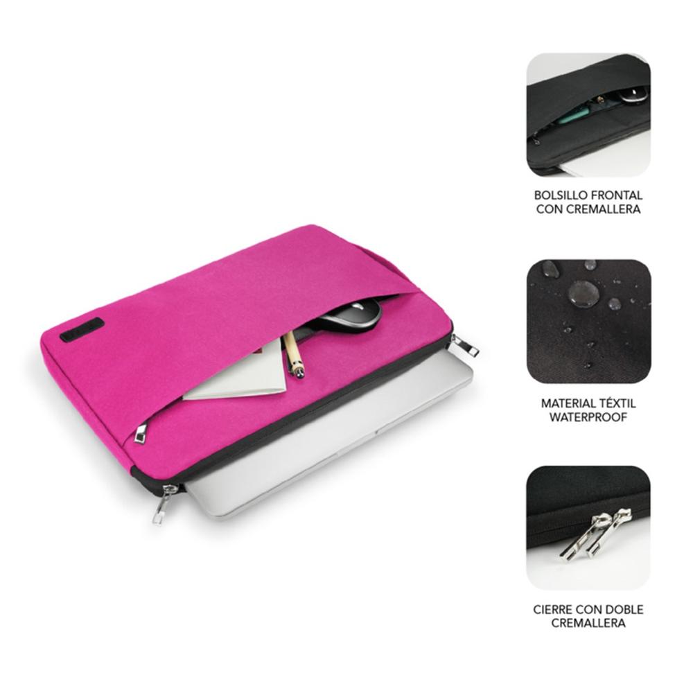 Funda subblim urban laptop sleeve para portatil 13.3pulgadas - 14pulgadas rosa