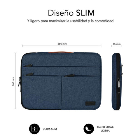 Funda subblim air padding 360 sleeve para portatil 13.3pulgadas - 14pulgadas azul