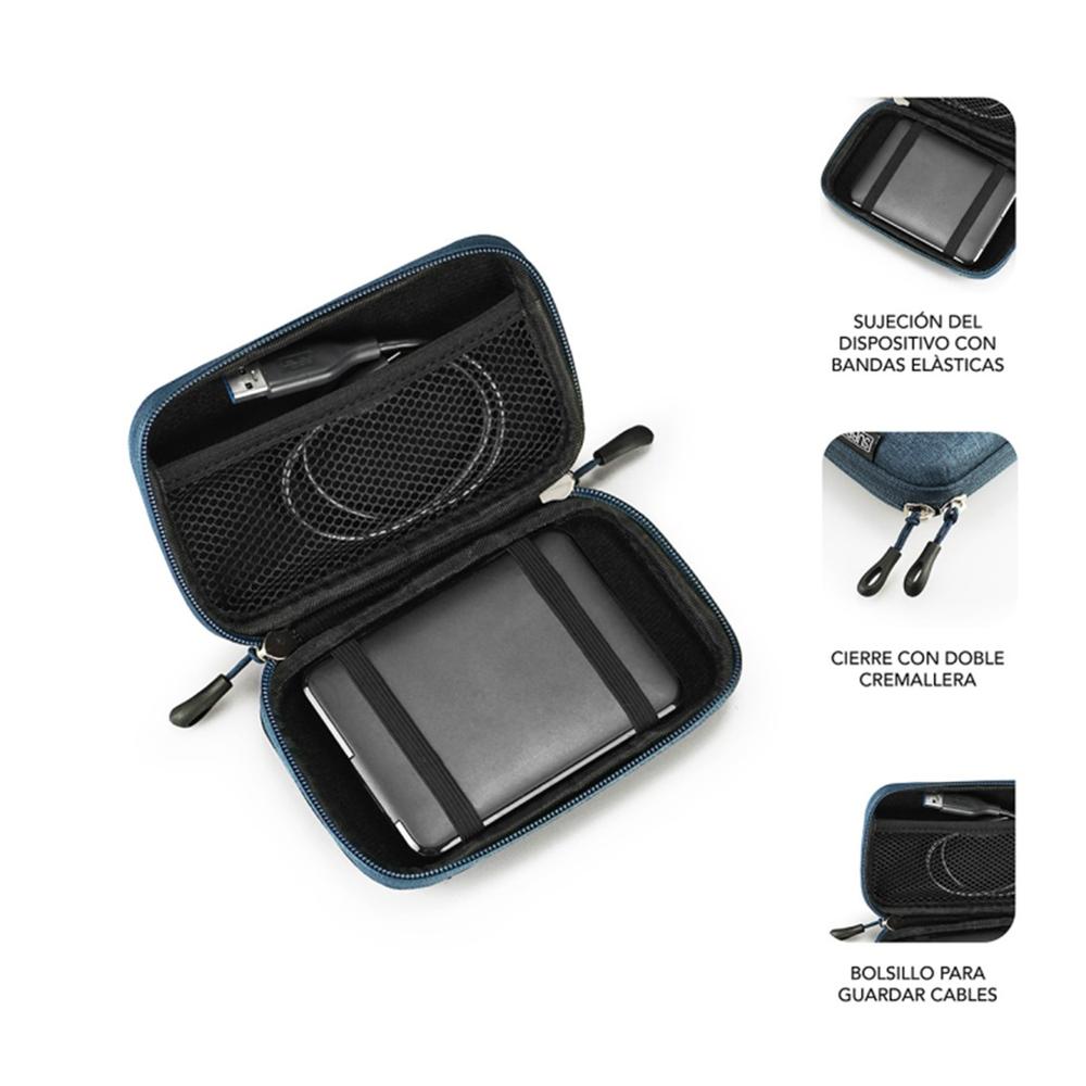 Funda subblim hdd business case para disco duro 2.5pulgadas azul oscuro