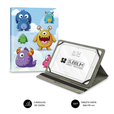 Funda subblim trendy case para tablet 11pulgadas monsters