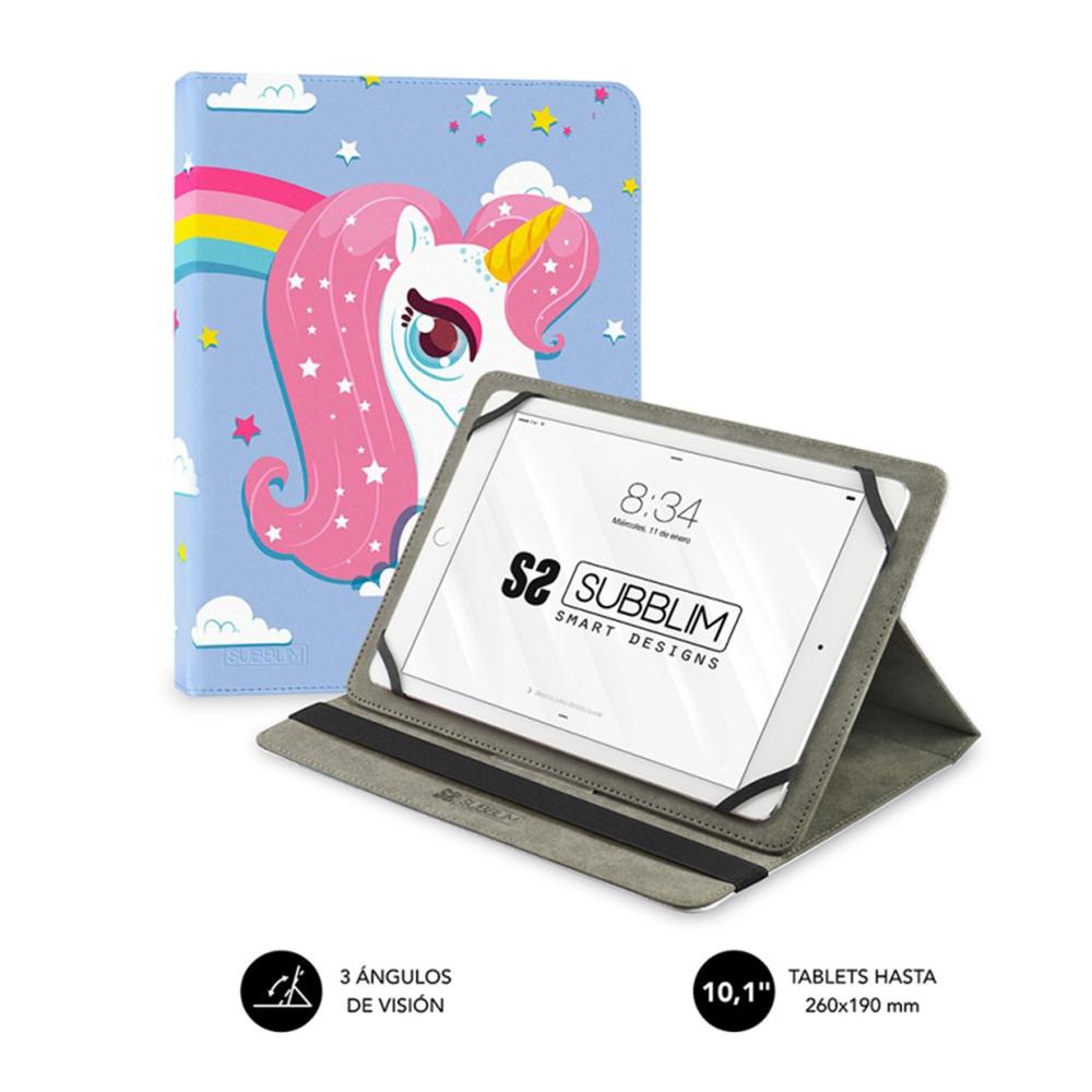 Funda subblim universal trendy case para tablet 10.1pulgadas unicorn