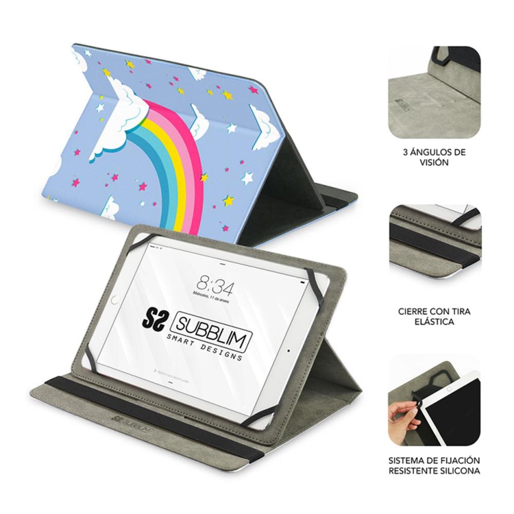 Funda subblim universal trendy case para tablet 10.1pulgadas unicorn