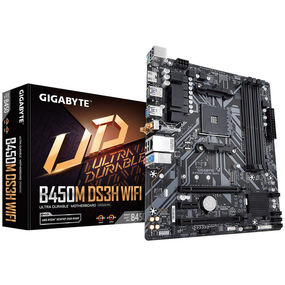 Placa base gigabyte b450m ds3h wifi am4 matx 4xddr4