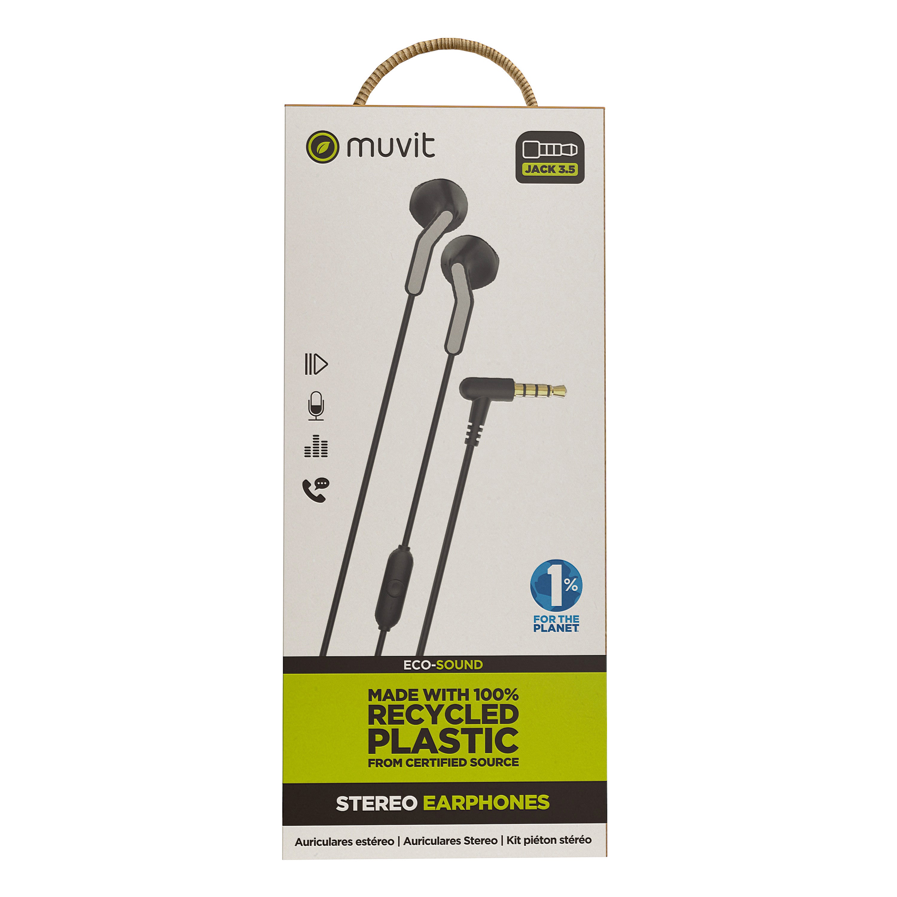 Auriculares muvit e56 negro