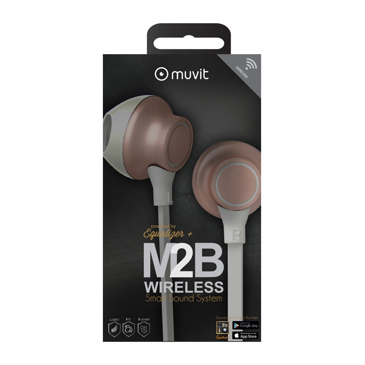 Auriculares muvit mb2 inalabrico rosa