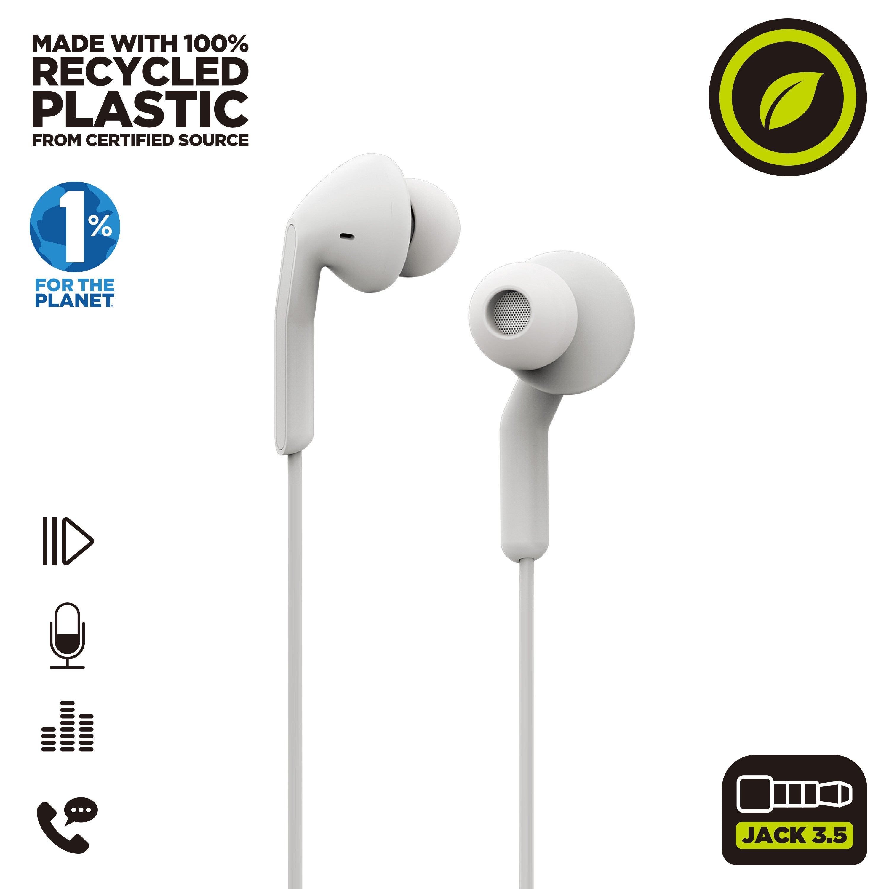 Auriculares muvit e57 blanco