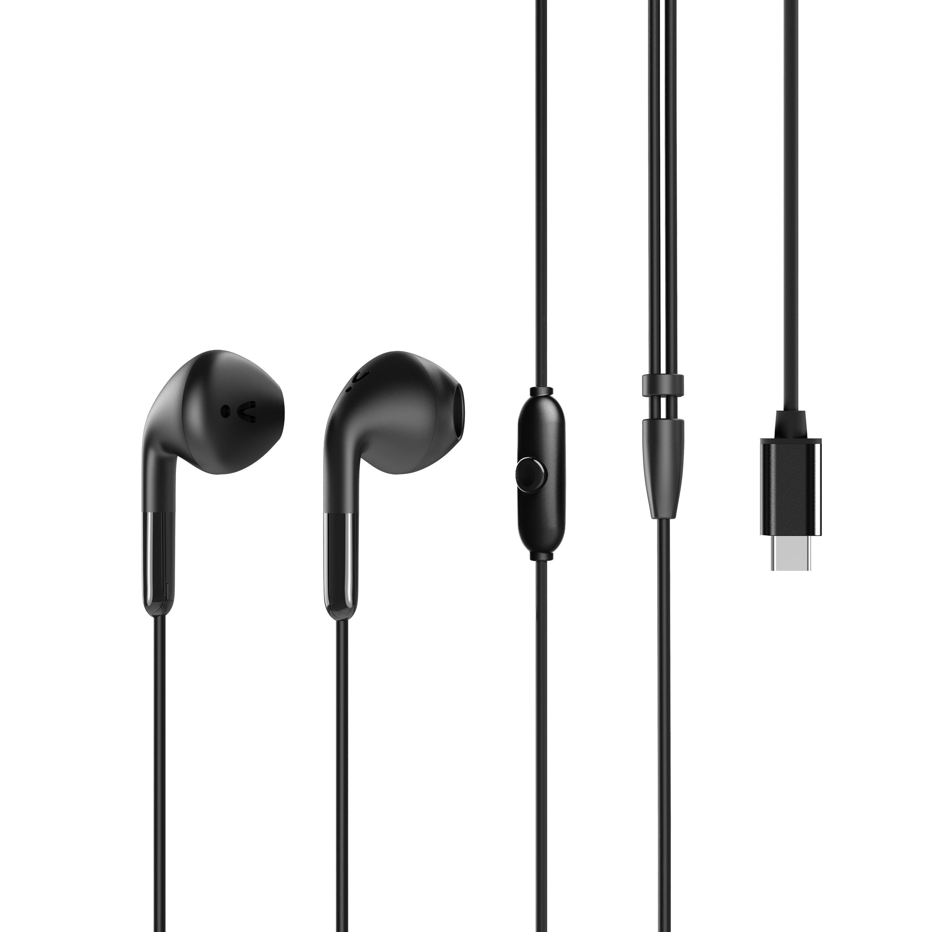 Auriculares muvit e58 usb tipo c negro