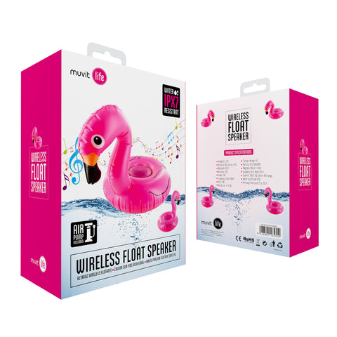 Altavoz flotante muvit life flamenco rosa